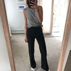 H&M black wool trousers